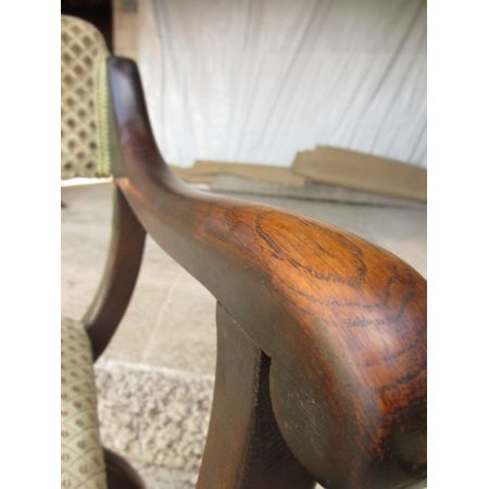 Antikes Set aus sechs Eichen-Esszimmerstühlen aus dem späten 19. Jahrhundert