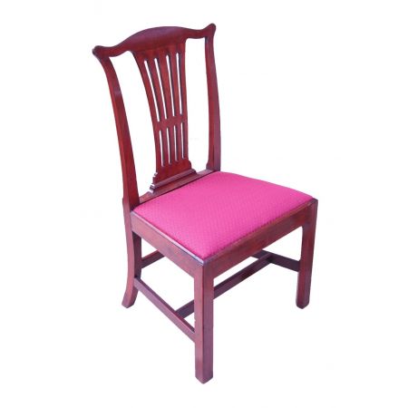 Antikes Set aus sechs Mahagoni Esszimmerstühlen, ca. 1760