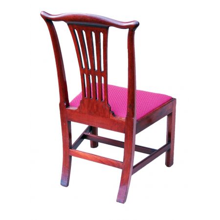 Antikes Set aus sechs Mahagoni Esszimmerstühlen, ca. 1760