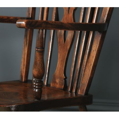 Antikes englisches Set mit 10 Windsor Rückenlehnen Stühlen, ca. 1900 