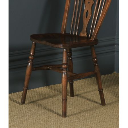 Antikes englisches Set mit 10 Windsor Rückenlehnen Stühlen, ca. 1900 
