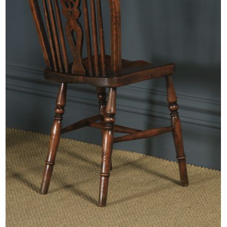 Antikes englisches Set mit 10 Windsor Rückenlehnen Stühlen, ca. 1900 