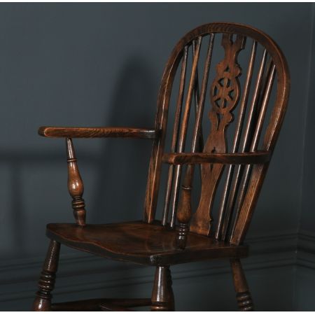 Antikes englisches Set mit 10 Windsor Rückenlehnen Stühlen, ca. 1900 