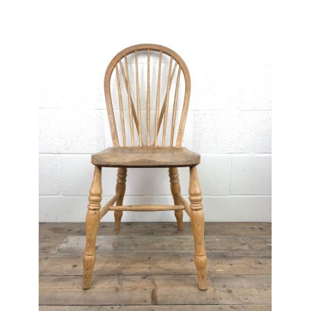 Set mit vier Bauernstühlen aus Buche und Ulme aus dem frühen 20. Jahrhundert, antik