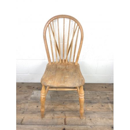 Set mit vier Bauernstühlen aus Buche und Ulme aus dem frühen 20. Jahrhundert, antik