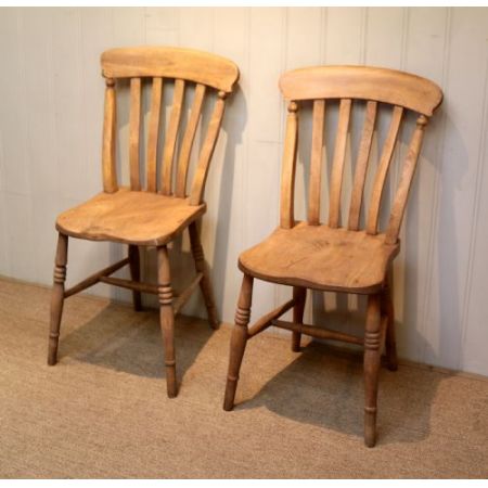 Antikes Set aus vier Buchenstühlen, ca. 1890