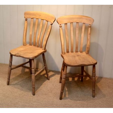 Antikes Set aus vier Buchenstühlen, ca. 1890