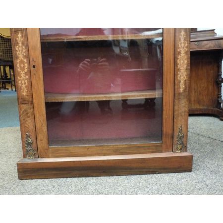 Kleiner antiker Bücherschrank aus Nussbaum, viktorianisch, ca. 1870