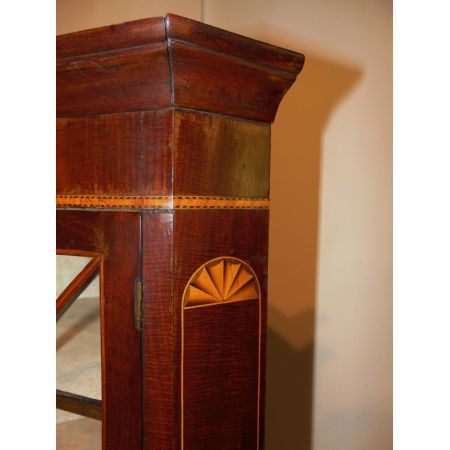 Schottischer Sheraton Eckschrank aus Mahagoni