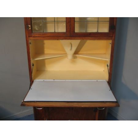 Antiker Küchenschrank aus Eiche, aus den 1930er Jahren