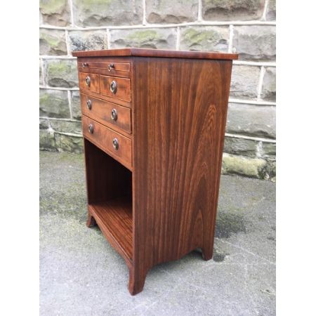 Antiker Nachttisch aus Mahagoni, ca. 1900