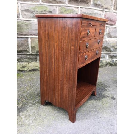 Antiker Nachttisch aus Mahagoni, ca. 1900