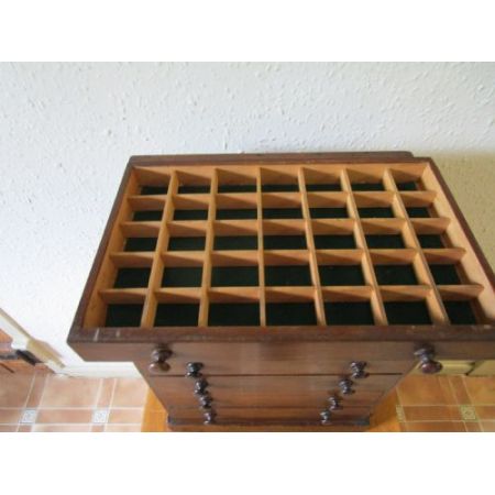 Antiker Sammlerschrank im Originalzustand, ca. 1860