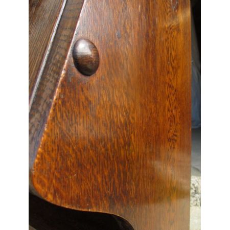 Antikes Bücherregal mit integriertem Bureau aus Eiche, edwardianisch, ca. 1900