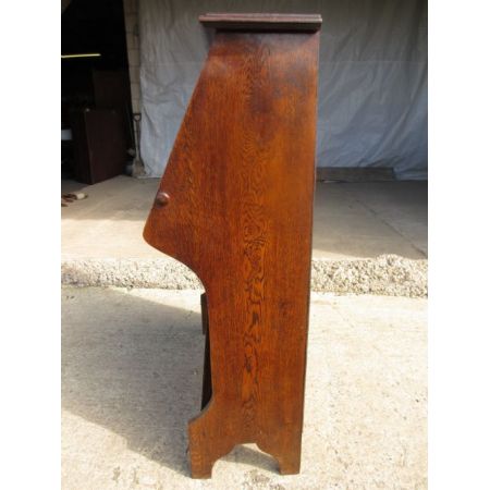 Antikes Bücherregal mit integriertem Bureau aus Eiche, edwardianisch, ca. 1900