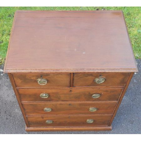 Antike georgische Kommode aus Mahagoni 