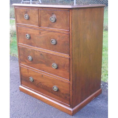 Antike georgische Kommode aus Mahagoni 