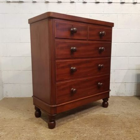 Antike viktorianische Kommode aus Mahagoni um 1880