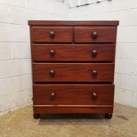 Antike viktorianische Kommode aus Mahagoni um 1880