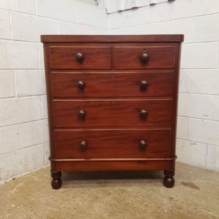 Antike viktorianische Kommode aus Mahagoni um 1880