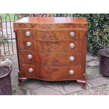 Antike Inlaid Mahagoni Kommode aus der Mitte des 19. Jahrhunderts