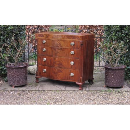 Antike Inlaid Mahagoni Kommode aus der Mitte des 19. Jahrhunderts