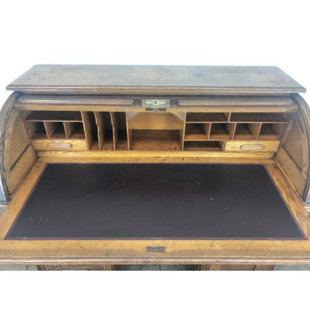 Antiker RollTop-Scheibtisch aus Eiche