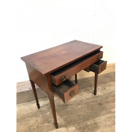 Antiker Sheraton-Revival Kneehole-Schreibtisch