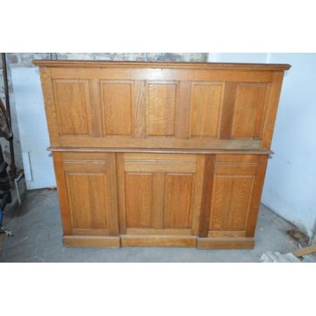 Antiker viktorianischer Roll-Top Schreibtisch aus Eiche