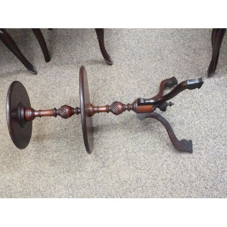 Antiker edwardianischer Wein-Tisch aus Mahagoni