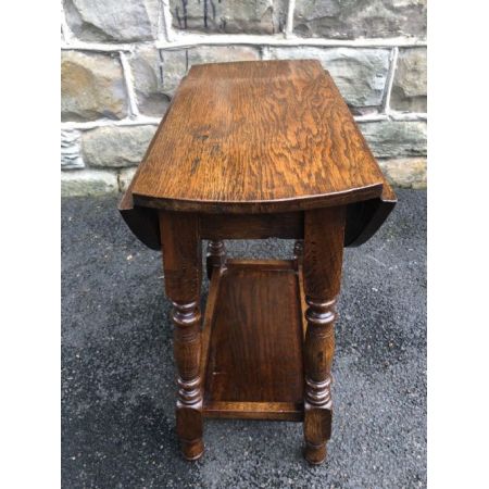 Antiker edwardianischer Drop Leaf Couchtisch aus Eiche