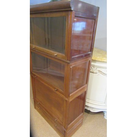 Antiker dreistufiger Bücherschrank aus Frankreich