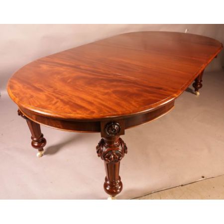 Antiker, viktorianischer Esstisch aus Mahagoni für bis zu 10 Personen