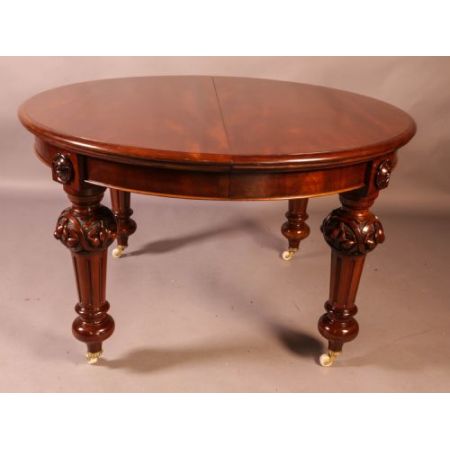 Antiker, viktorianischer Esstisch aus Mahagoni für bis zu 10 Personen