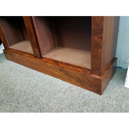 Antikes viktoriansiches Walnuss Bücherregal