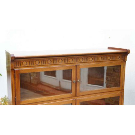 Paar 3-stufige Oxford Varsity Bücherregale aus Mahagoni