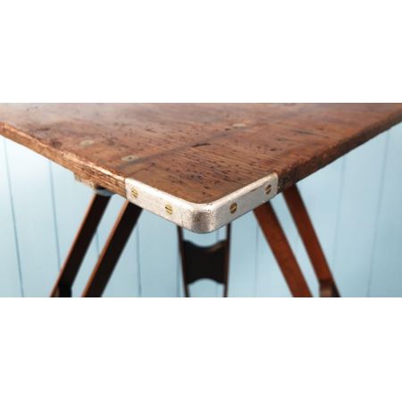 Antiker Feldarbeitstisch für Architekten/Vermesser