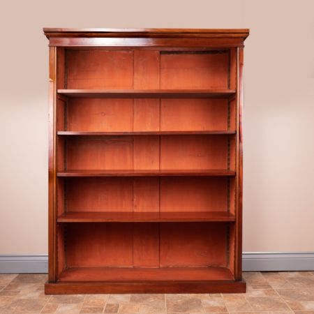 Antikes großes Bücherregal aus Mahagoni