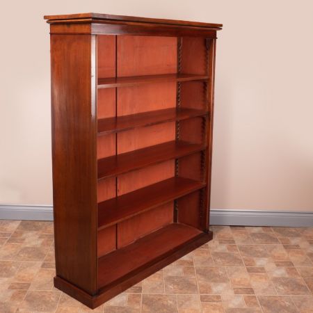 Antikes großes Bücherregal aus Mahagoni