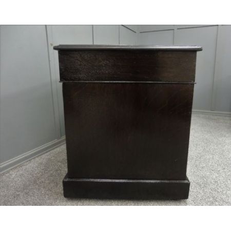 antiker Eichenholzschreibtisch Massivholz 1890