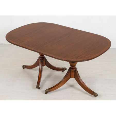 antiker Esszimmertisch Regency-Stil Mahagoni Massivholz 1920