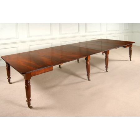 Anitker ausziehbarer Regency Esstisch, gestempelt mit Gillows Lancaster, ca. 1810, 14 Personen