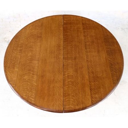  Runder ausziehbarer Esstisch aus Eichenholz für 12-14 Personen von Gillows