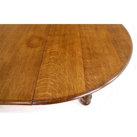  Runder ausziehbarer Esstisch aus Eichenholz für 12-14 Personen von Gillows