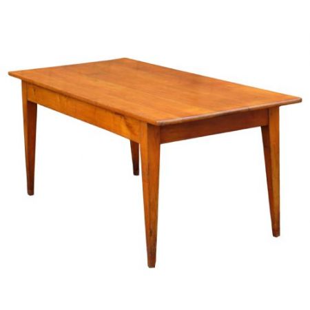 Antiker Esstisch aus französischem Kirschholz aus dem 19. Jahrhundert