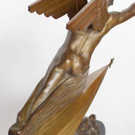 'the aviator' eine Art-Deco bronze Skulptur von Frederic Focht