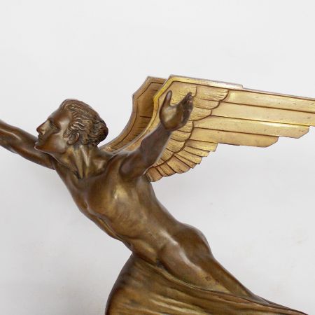 'the aviator' eine Art-Deco bronze Skulptur von Frederic Focht