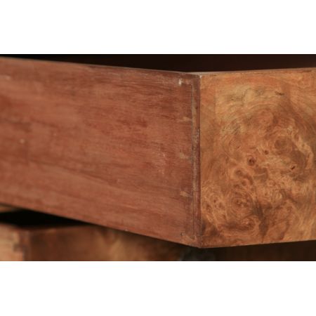 Antikes englisches Art-Deco-Epstein-Grat-Walnuss-Wolkenform Sideboard (circa 1930)