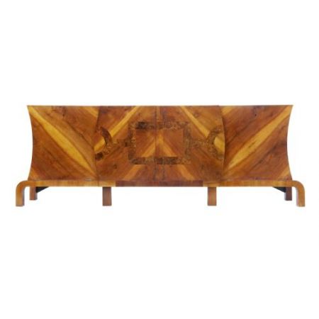 Großes Art-Deco-Sideboard aus Walnussholz
