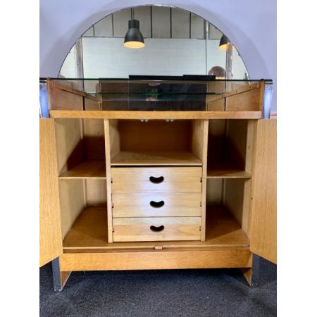 Art-Deco Sideboard aus massiver Eiche